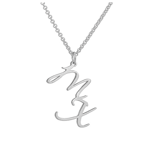 personalized capital letter jewelry maker custom block letter initial necklace wholesale to china